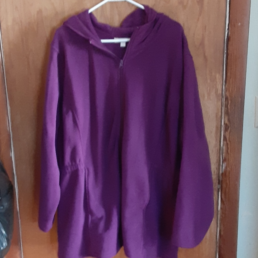 Womens fleece zip hoodie